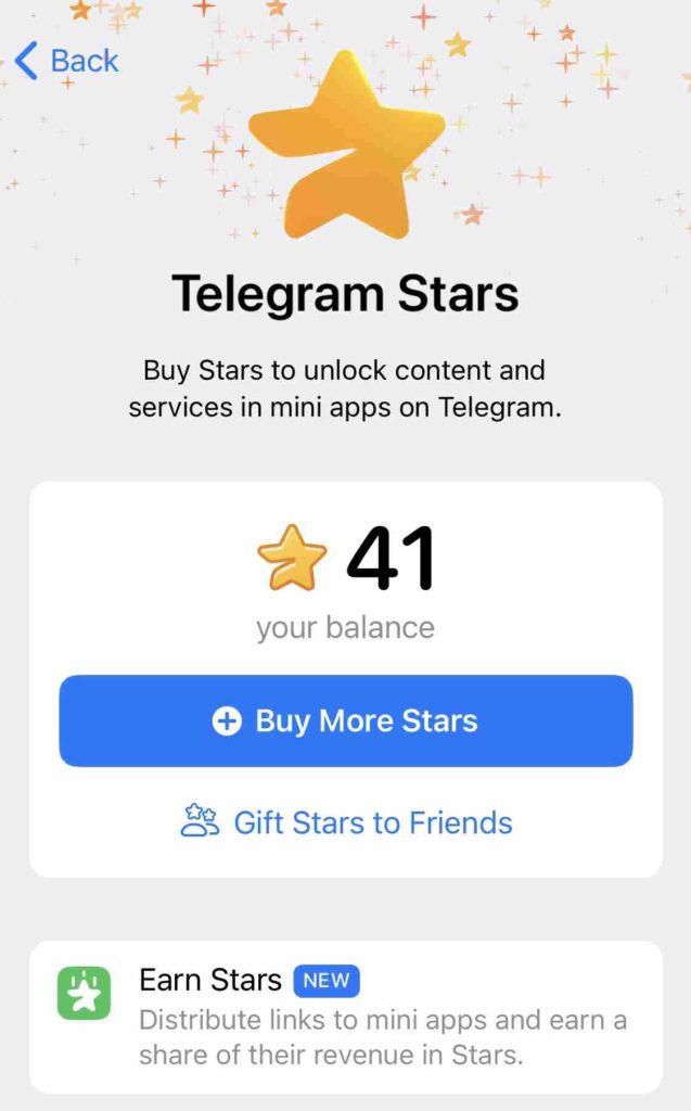 telegram stars