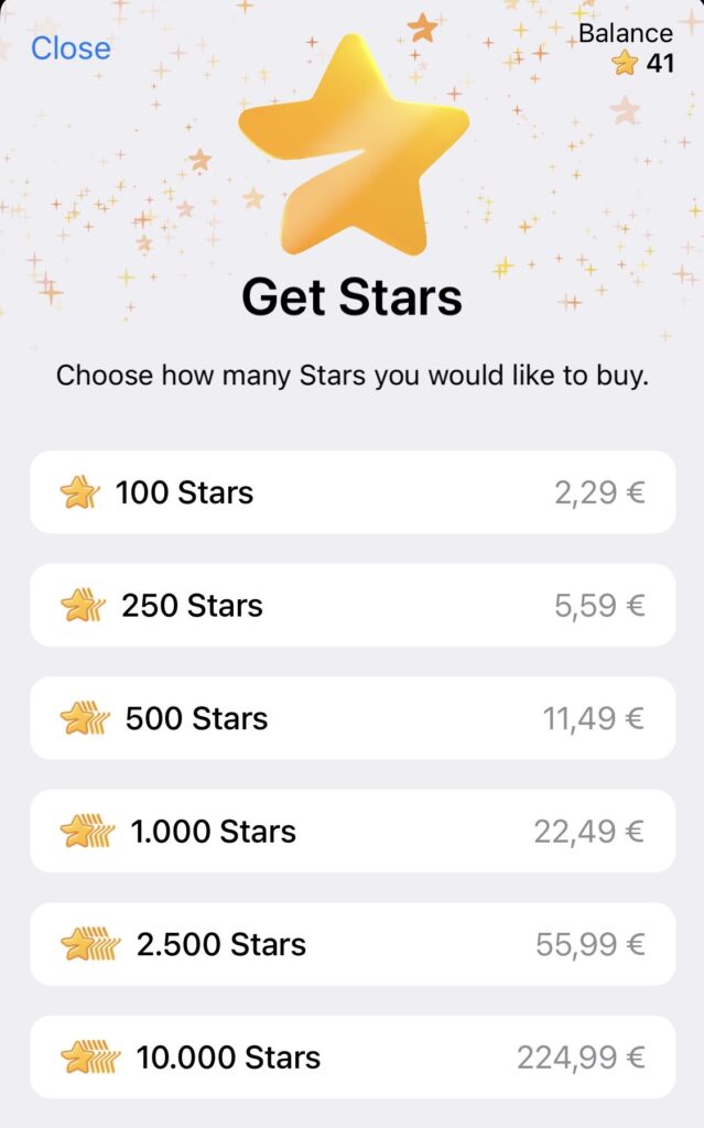 Telegram Stars